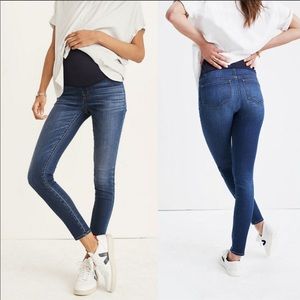 NWT Madewell Maternity over the belly skinny jeans